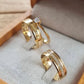 Conjunto Alianças de Moeda Antiga - Banff 4mm