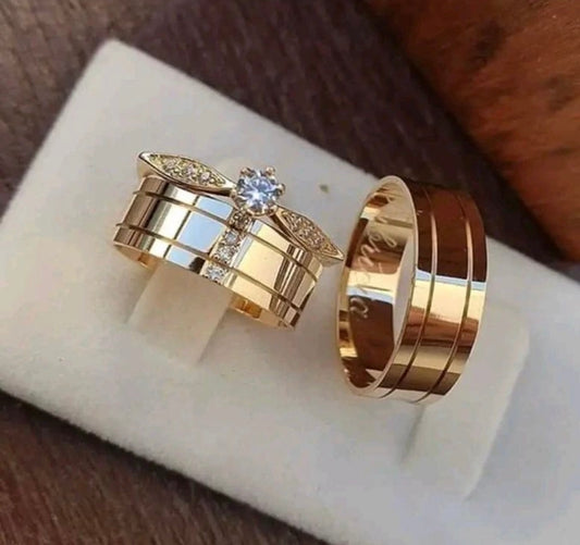 Conjunto Alianças de Moeda Antiga - Budapeste 7mm