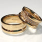 Conjunto Alianças de Moeda Antiga - Viena 7mm