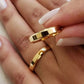 Conjunto Alianças de Moeda Antiga - Nice 3mm
